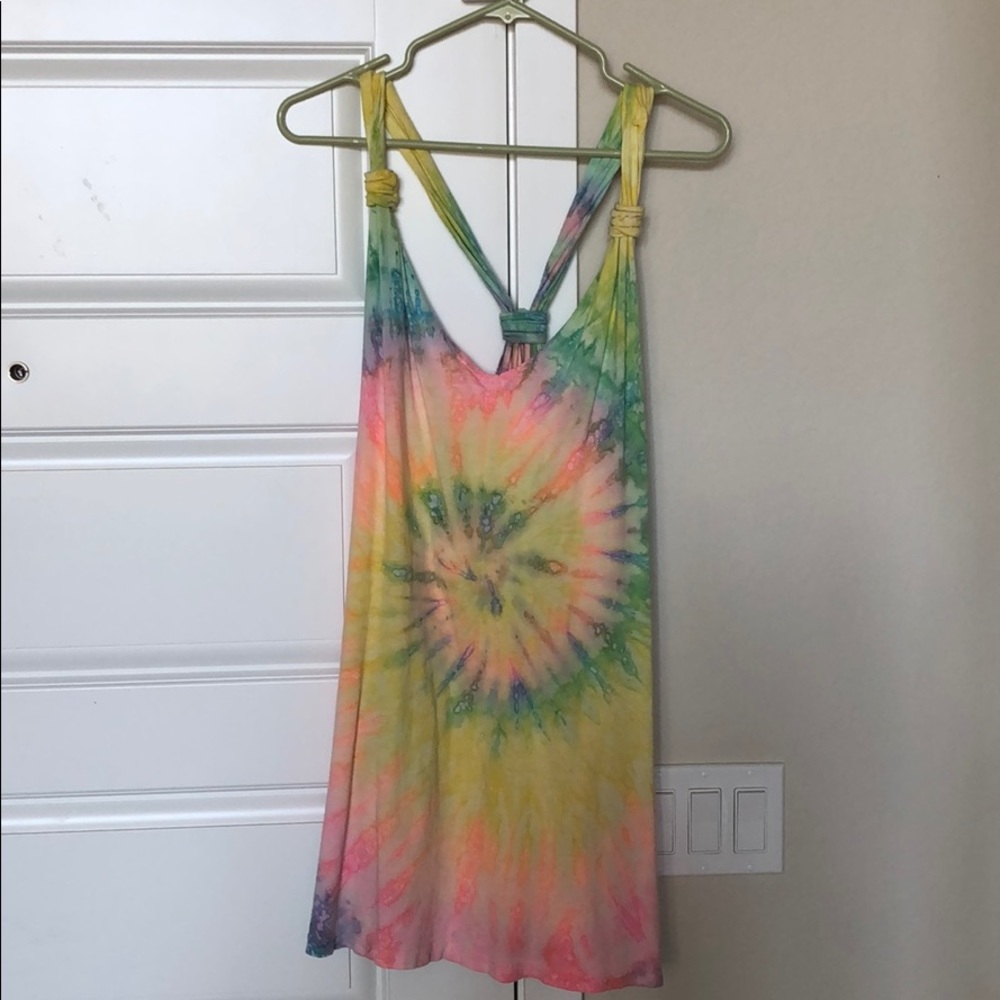 UNIF vintage tie dye dress - has pockets XS